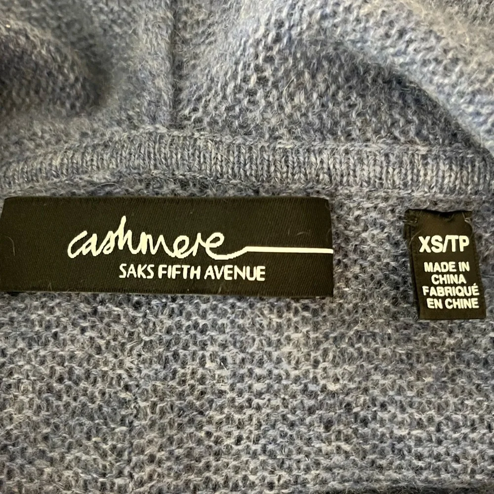Sala Fifth Avenue 100% cashmere turtle neck hoodie sweater size XS - Picture 11 of 12
